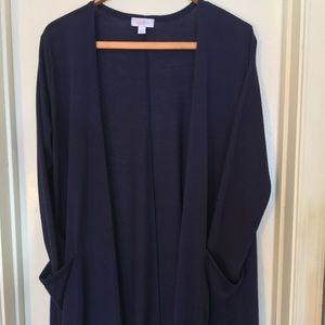 Navy LuLaRoe “Sarah” Cardigan